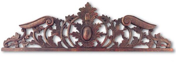 Decretive Oak Leaf Over Door Molding - Bronze Finish